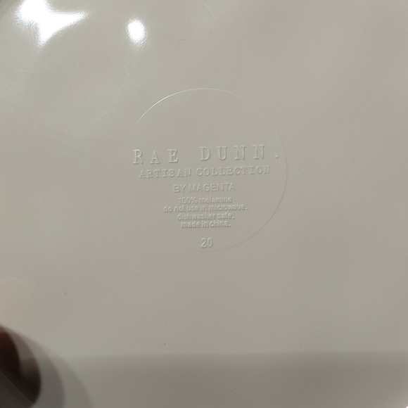 Rae Dunn 8" Plates - Melamine - Picture 7 of 10